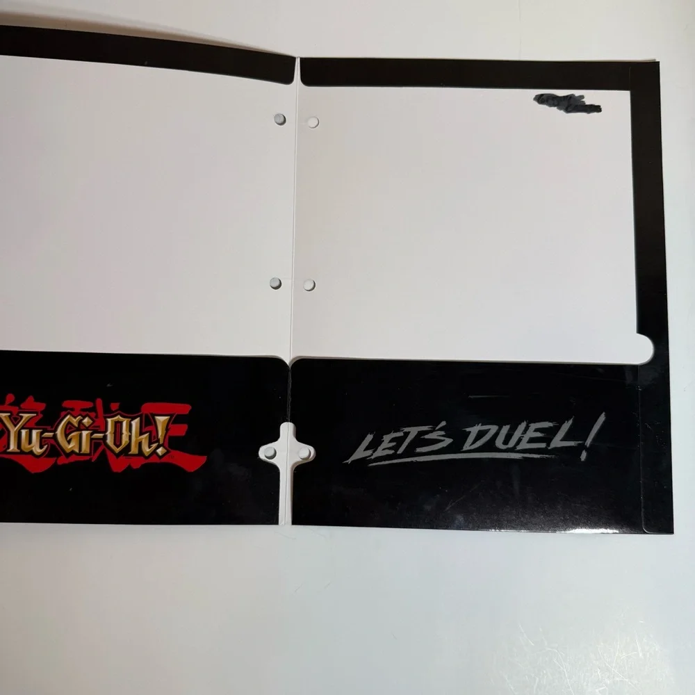 Yu-Gi-Oh! Yugioh Folders Lot Of 4 2003 Starpoint 3 Ring Hole Pockets Binder Used